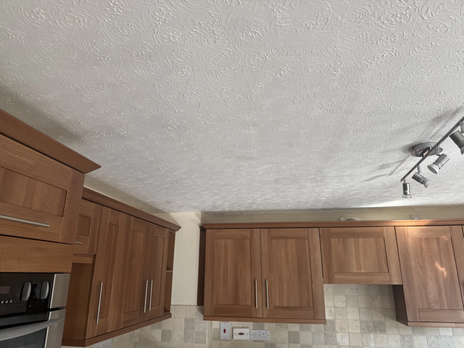 Kitchen ceiling removal: before removal